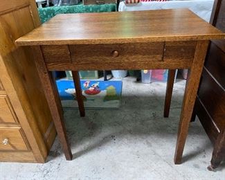 Small oak desk writing table $85