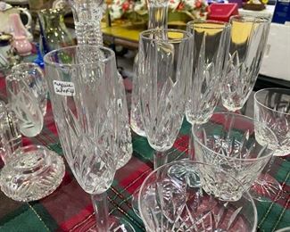 Waterford marquis champagne goblets $48