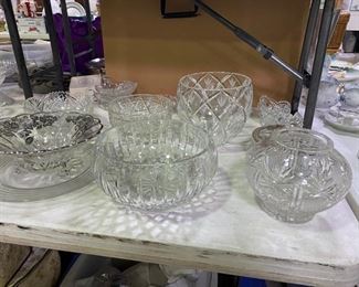More crystal and cut glass