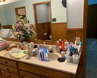 vanity items and toiletries