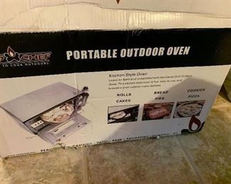 new in box outdoor oven