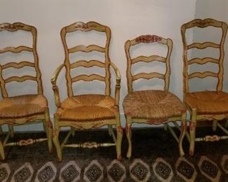 #327 set of 6 chairs 45 tall 24, 20, and 17 wide $100