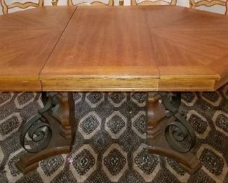 #326 morganton dining room table 60 x 42 plus leave extra 18 inches $75