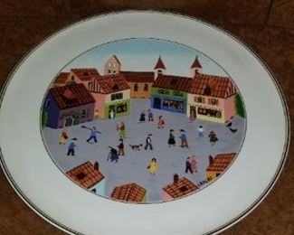#316 villeroy and boch design plate 12 inch diameter $10