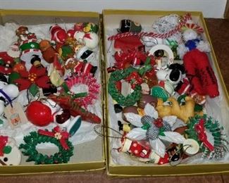 #311 2 11 x7 boxes of xmas decorations $10