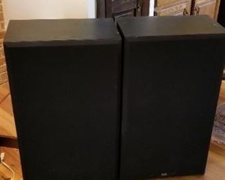 #241 pair A of KLH model 9915 speakers 19.5 wide 33 tall 11.5 deep $150