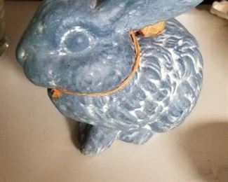 #237 concrete rabbit unusually heavy 8 x8 $15