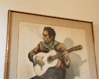 #195 signed lithograph 32.5 x 26.5 $50