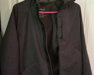 #186 LL bean regular small polar tech jacket with hood $10