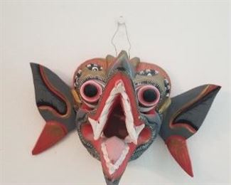 #168 wood mask 8 x 5 $10