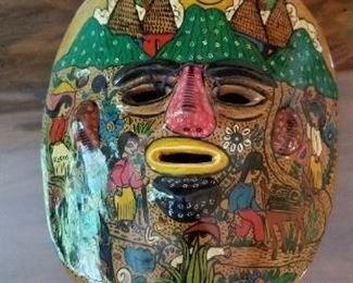 #167 ceramic mask by Concepcion 8.5 x 7 $5