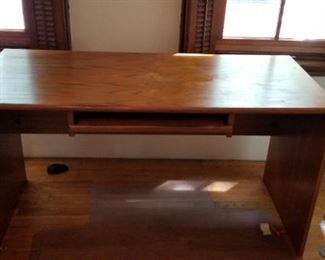 #116 wood computer desk 53.5 x 23.5 x 29 tall $5