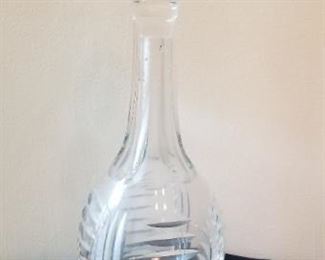 #87 cut glass decanter 14 inches tall $7