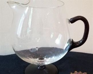 #86 glass pitcher 8 tall $7