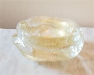 #74 glass ashtray 5.5 diameter $20