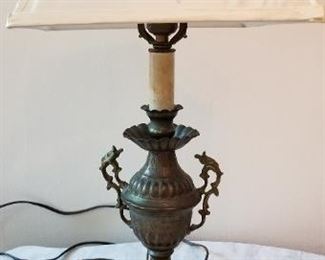 #58 vintage lamp 22.5 inches tall. $20