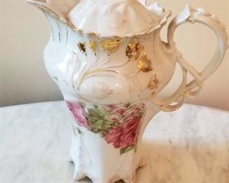 #56 porcelain vase 10 inches tall. $10