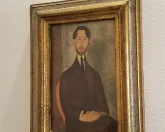 #45 modigliani print 6 wide by 7 3/4 tall. $10