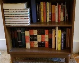 #285 books in bookcase #42 bookcase 30.5 inches tall 29.5 long and 13 wide. $5