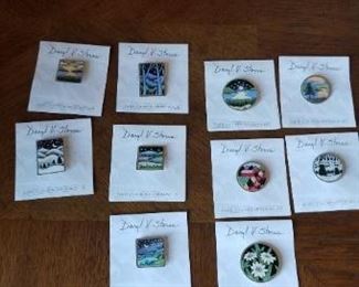 #38 lot of Daryl V Stors handmade pins. $10