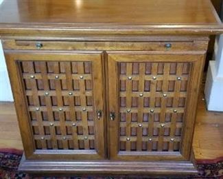 #37 wood side cabinet. $10