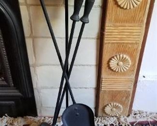 #35 fireplace tools metal 30 inches tall. $5
