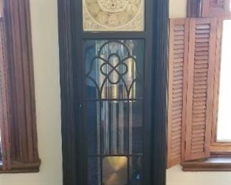 #1 Herschede hall pattern Grandfather clock mahogany, early 1900s keeps time and reports, comes with key to glass and key to clock. Really nice piece. $1250