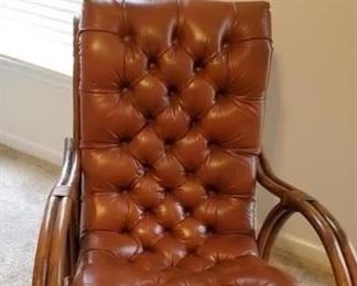 Front of rattan rocker