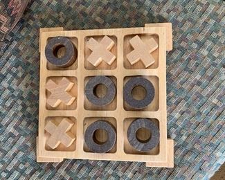 Wooden Tic Tac Toe game  $14.00