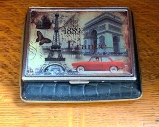 1 France  Business  Card  case  $8.00 and 2 leather cigarette cases  $10.00 ea. 