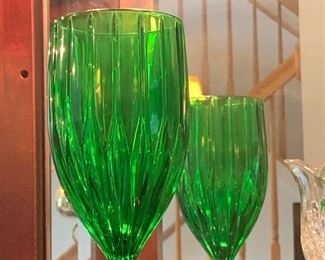 8 Green water glasses  8/$26.00 