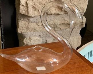 Glass Swan vase  $6.00