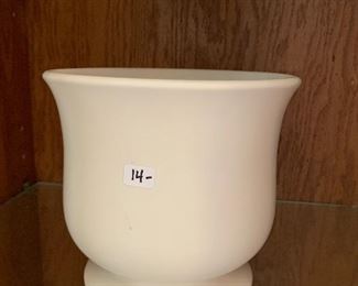 White planter vase $14.00