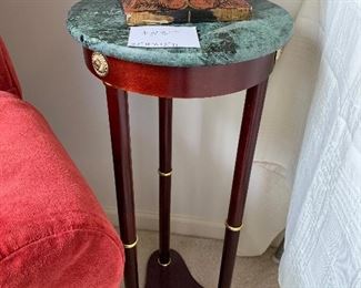 Marble top table  $58.-Bombay style