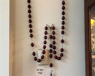 Large wood wall Rosary  $68.