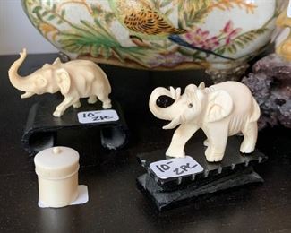 Mini Elephants w/stand  - $10. each