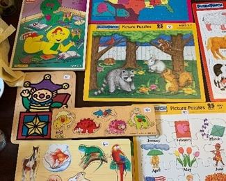 Kids wood Puzzles - some may be sold