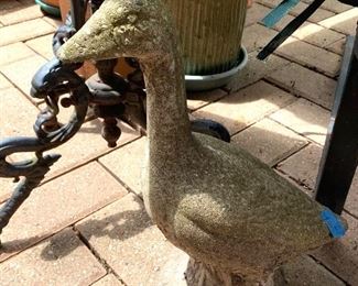 Small cement goose  $16.