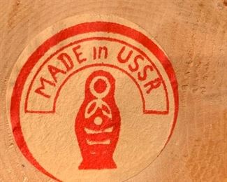 Wood nesting dolls  Make in the USSR