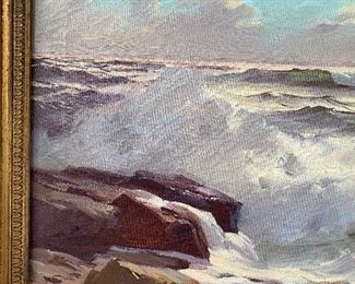 Alphonse J. Shelton  "On Shore Breeze"   27" X 21" 