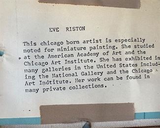 Eve Riston Chicago artist  $78