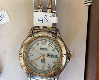 Men's Fossil watch $48.