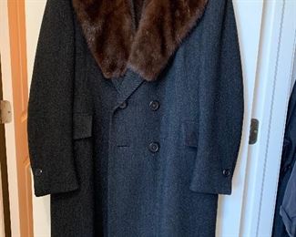 Men's Pucci  Chicago  Wool & Fur overcoat $498.