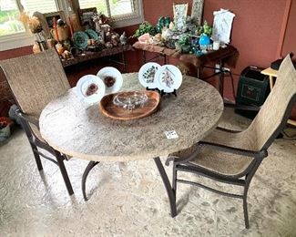 Another view of patio table