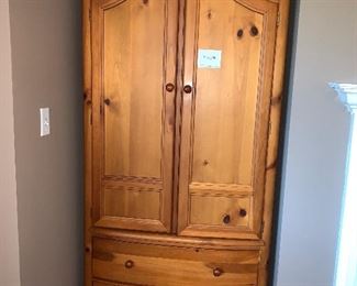 Oak armoire  77h"  X  38"w X 21"d   $310.