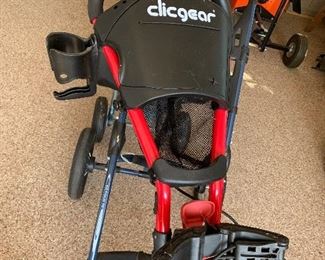 Clicgear golf bag cart $280.