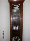Curio Cabinet - nice condition with multiple glass shelves