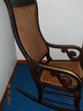 Antique Lincoln Rocker - cane in good shape.