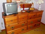 Pine dresser w/ mirror.