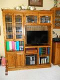Oak entertainment center